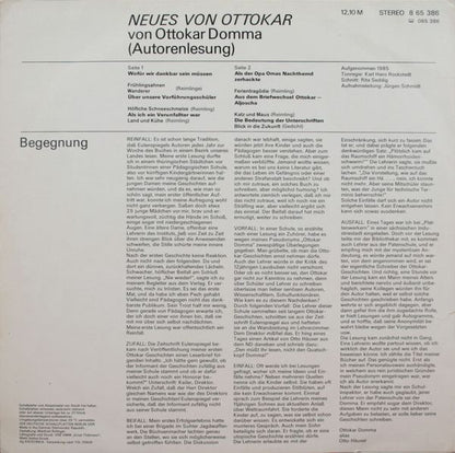 Ottokar Domma : Neues Von Ottokar (LP, Sma)