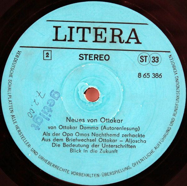 Ottokar Domma : Neues Von Ottokar (LP, Sma)