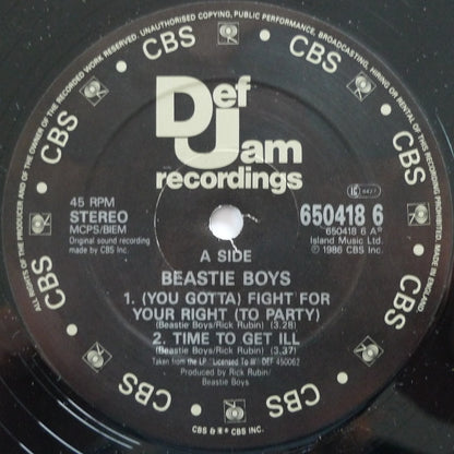 Beastie Boys : Fight For Your Right (12")