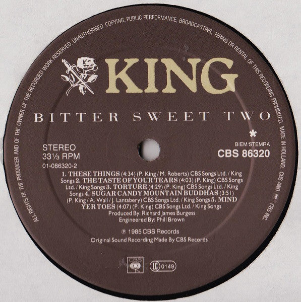King : Bitter Sweet (LP, Album, Gre)