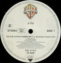 a-ha : The Sun Always Shines On T.V. (12", Maxi)