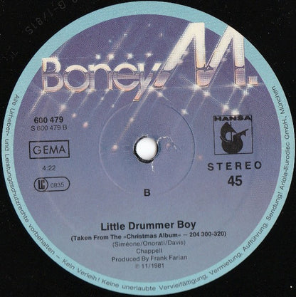 Boney M. : 6 Years Of Boney M. Hits (12", Maxi, P/Mixed)
