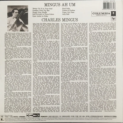 Charles Mingus : Mingus Ah Um (LP, Album, RE, RM, RP, 180)