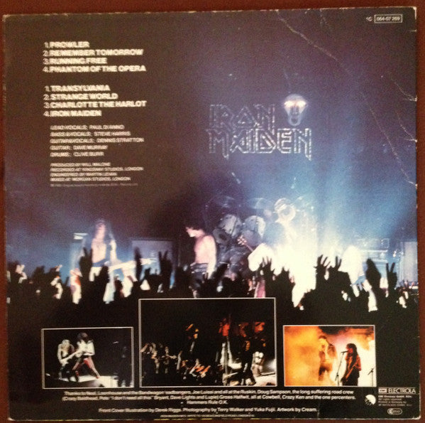 Iron Maiden : Iron Maiden (LP, Album, RE)