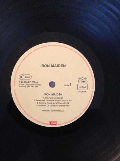 Iron Maiden : Iron Maiden (LP, Album, RE)