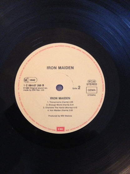 Iron Maiden : Iron Maiden (LP, Album, RE)