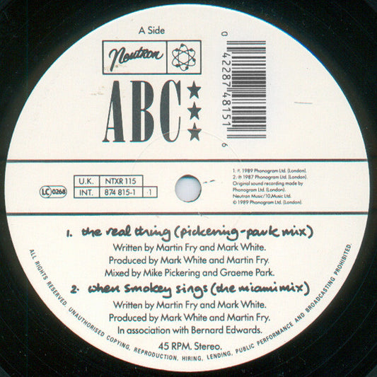 ABC : The Real Thing (12", EP)