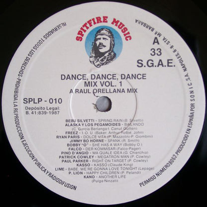 Raul Orellana* : Dance, Dance, Dance Mix Vol. 1 (LP, Comp, Mixed)