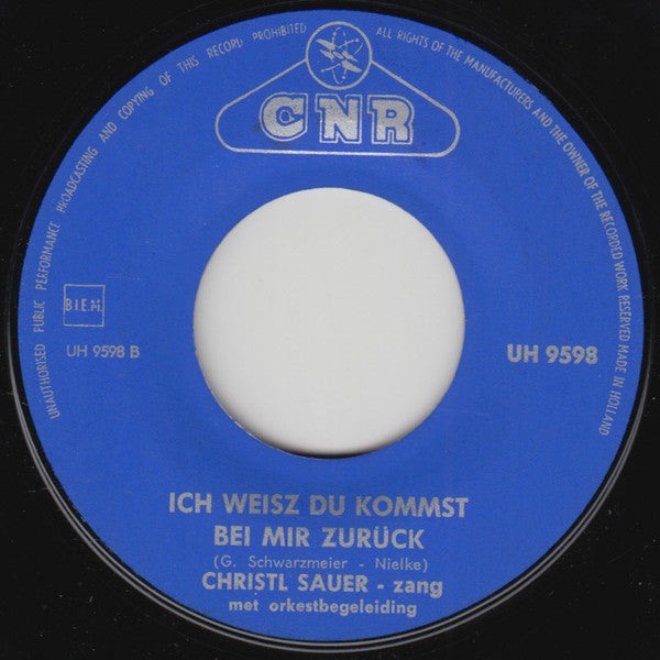 Christel Sauer : Die Weisse Gondel (7", Single)