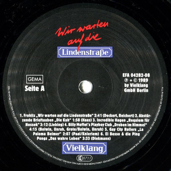 Various : Wir Warten Auf Die Lindenstraße (LP, Comp, Gat)