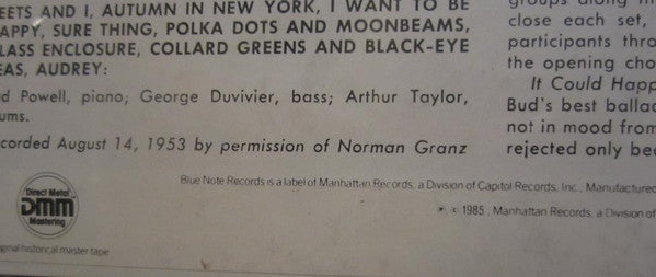 Bud Powell : The Amazing Bud Powell, Volume 2 (LP, Album, Mono, RE, RM)