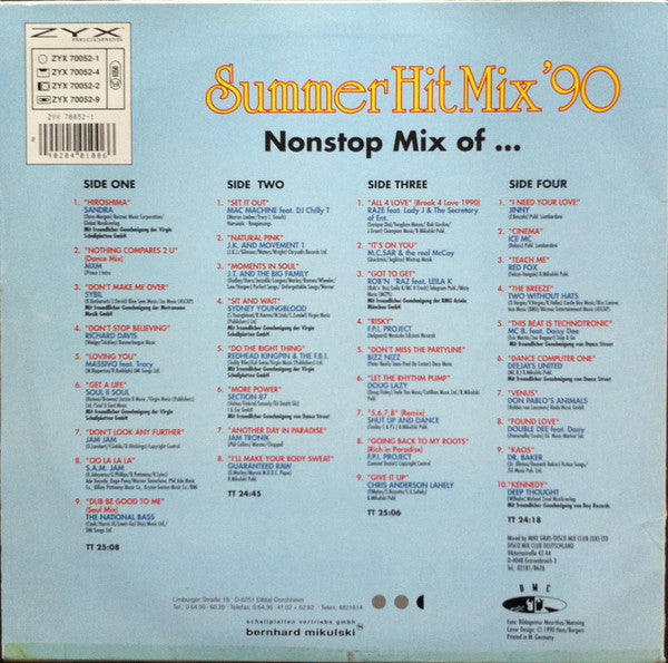 Various : Summer Hit Mix '90 (2xLP, Comp, Mixed)