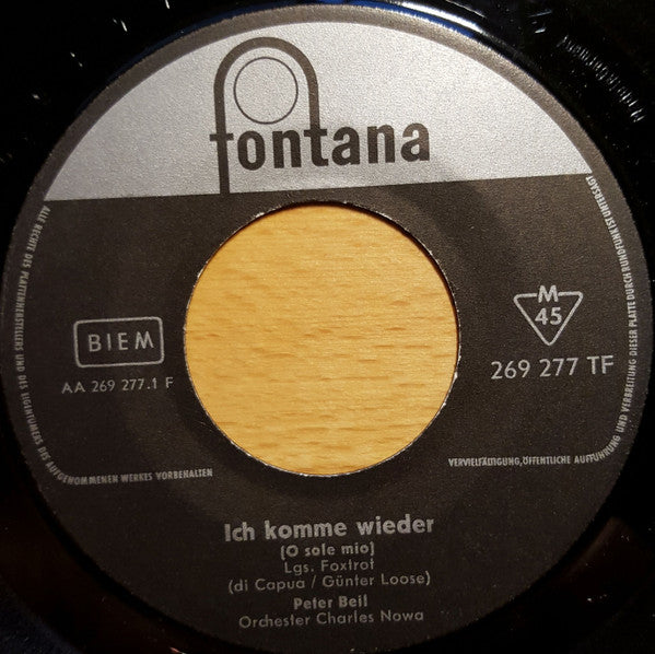 Peter Beil : Ich Komme Wieder / Vier Kleine Schuhe (7", Single)
