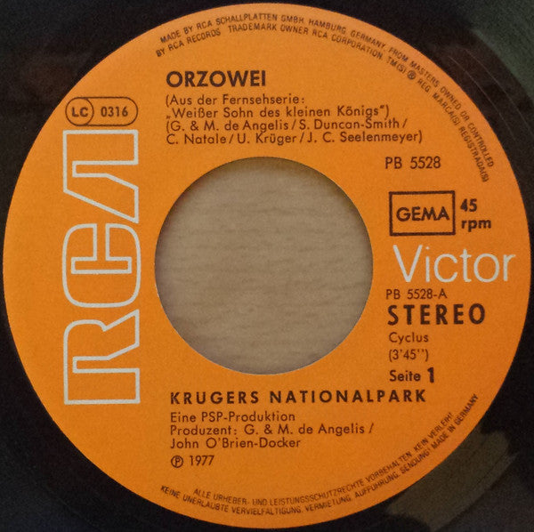 Krügers Nationalpark : Orzowei / Sonne, Mond Und Sterne (7", Single)