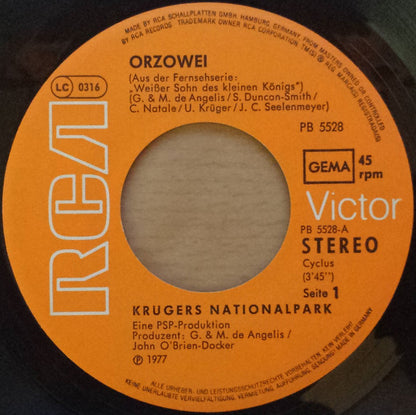 Krügers Nationalpark : Orzowei / Sonne, Mond Und Sterne (7", Single)