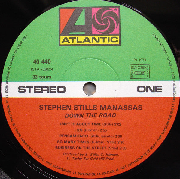 Stephen Stills, Manassas : Down The Road (LP, Album, RE)