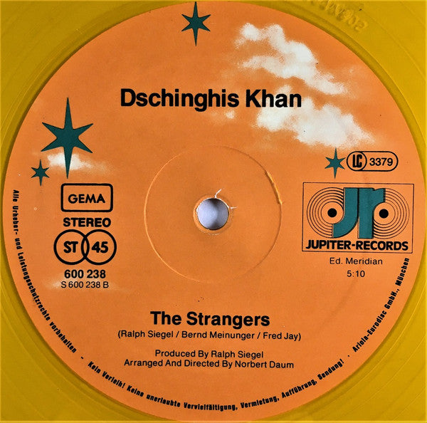 Dschinghis Khan : Rome (English Version) / The Strangers (12", Yel)