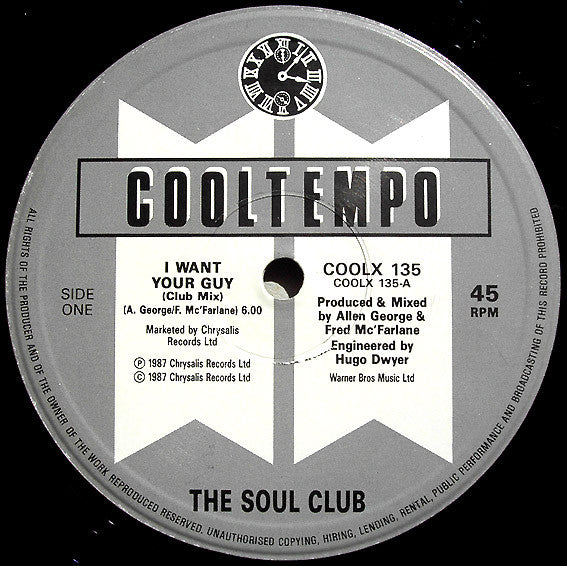 Soul Club : I Want Your Guy (12")