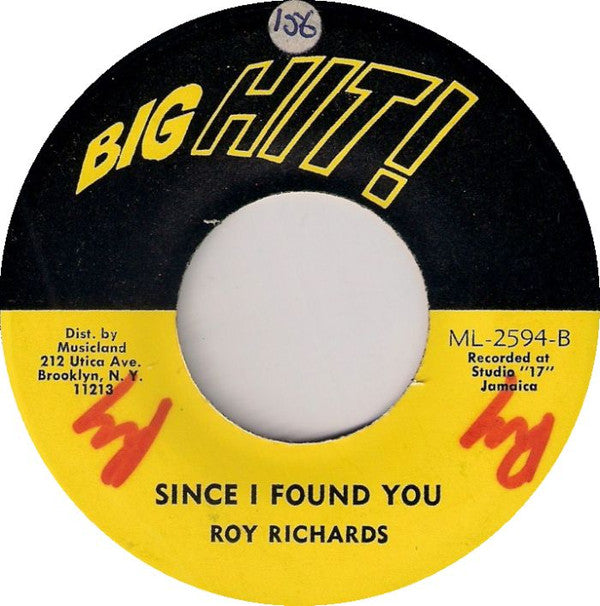 Roy Richards : Come With Me / Since I Found You (7")