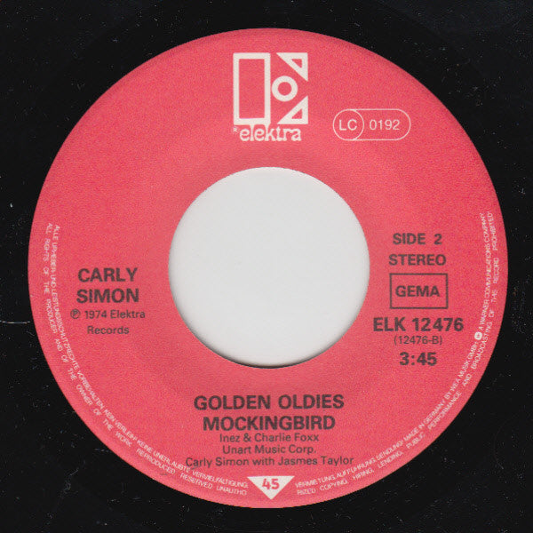 Carly Simon : You're  So Vain (7", Single)
