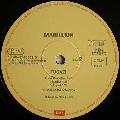 Marillion : Fugazi (LP, Album, Gat)