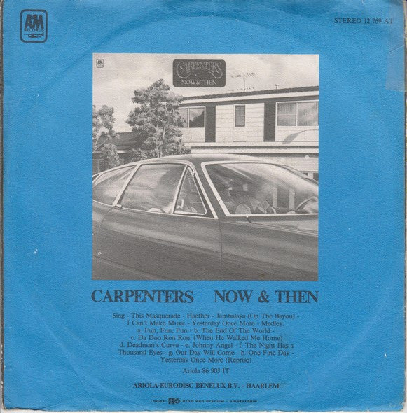 Carpenters : Yesterday Once More / Road Ode (7", Single)