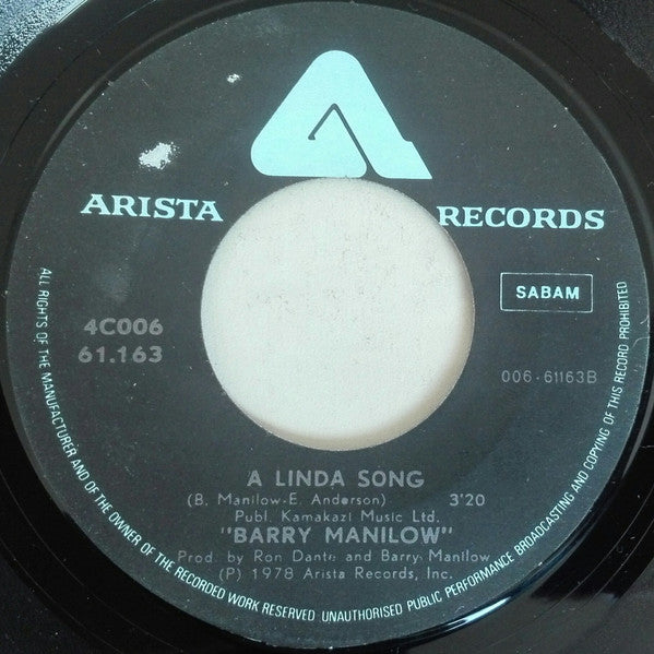 Barry Manilow : Copacabana (7", Single)