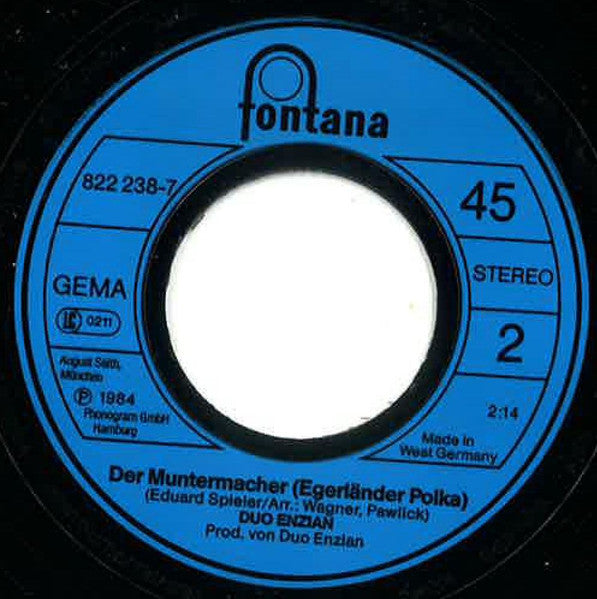 Duo Enzian : Du Dödel Du (7", Single)