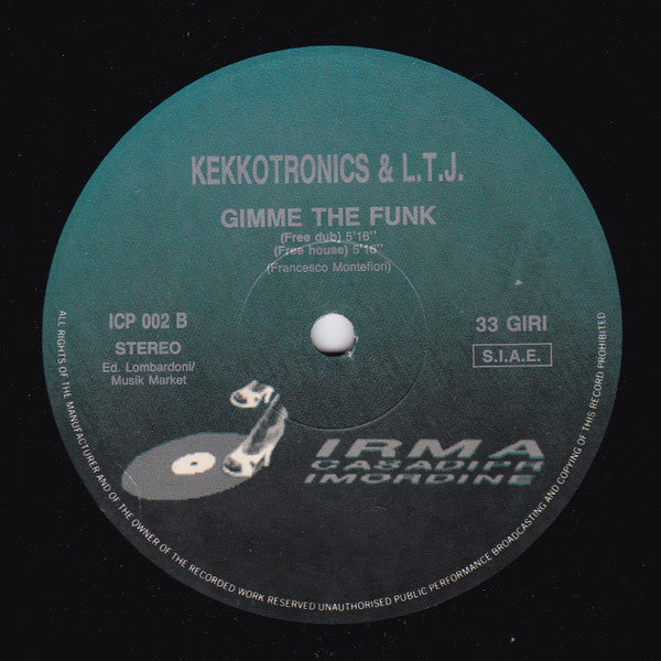 Kekkotronics & LTJ : Gimme The Funk (12", Oli)