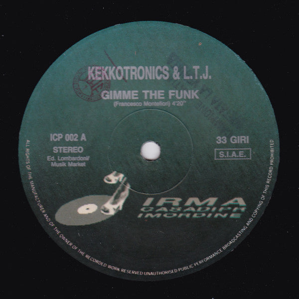 Kekkotronics & LTJ : Gimme The Funk (12", Oli)