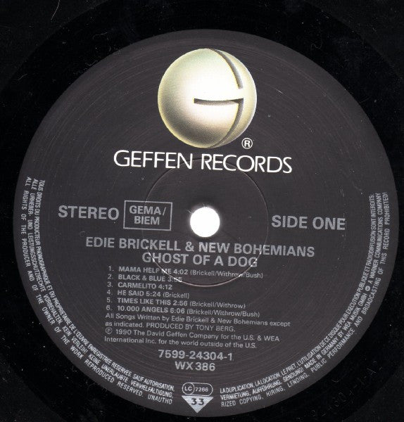 Edie Brickell & New Bohemians : Ghost Of A Dog (LP, Album)