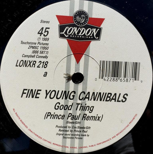 Fine Young Cannibals : Good Thing (Remix) (12", Single)