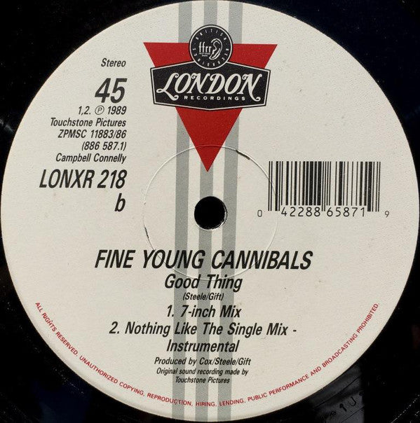 Fine Young Cannibals : Good Thing (Remix) (12", Single)