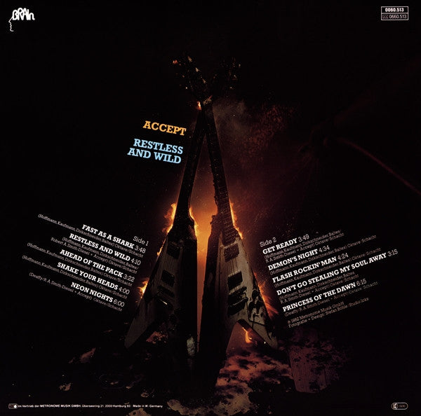 Accept : Restless And Wild (LP, Album)