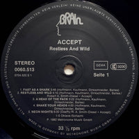 Accept : Restless And Wild (LP, Album)