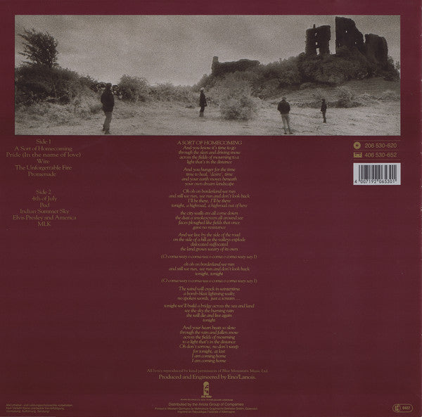 U2 : The Unforgettable Fire (LP, Album)