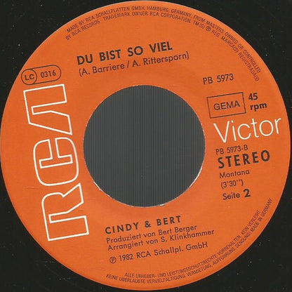 Cindy & Bert : Nach All Den Jahren (7", Single)