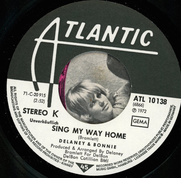 Delaney & Bonnie : Move 'Em Out (7", Single, Promo)