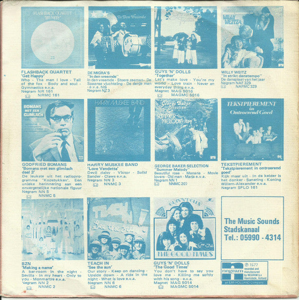 The Music Sounds o.l.v. Ger van Terwisga : Hasie (7", Single)