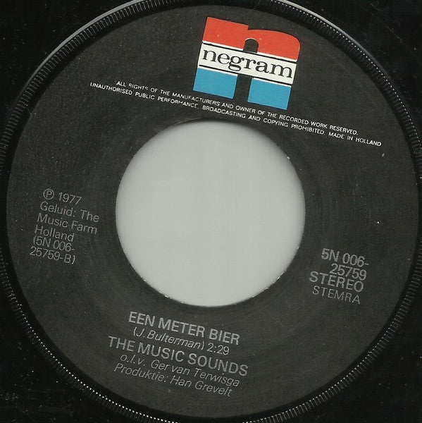 The Music Sounds o.l.v. Ger van Terwisga : Hasie (7", Single)
