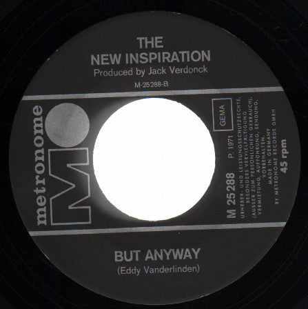 New Inspiration : Rainbow (I Love You) / But Anyway (7", Single)