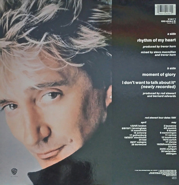 Rod Stewart : Rhythm Of My Heart (12", Maxi)