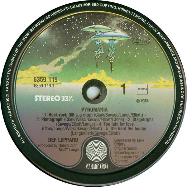 Def Leppard : Pyromania (LP, Album)