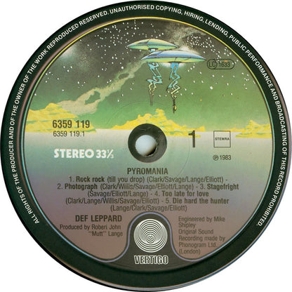 Def Leppard : Pyromania (LP, Album)
