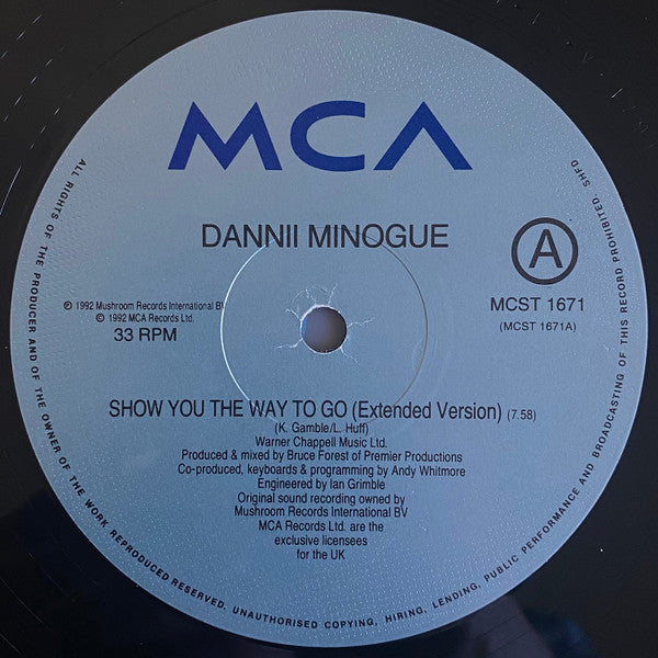 Dannii* : Show You The Way To Go (12", Single)