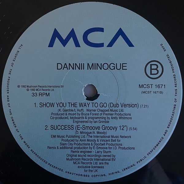 Dannii* : Show You The Way To Go (12", Single)