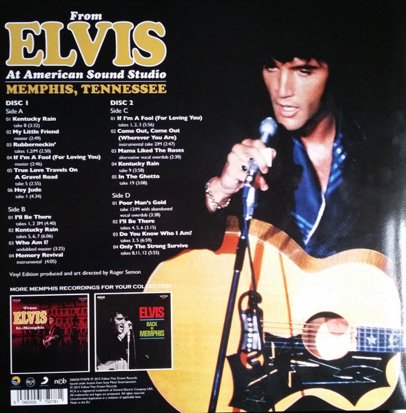 Elvis Presley : From Elvis At American Sound Studio Memphis, Tennessee (2xLP, Album, Ltd, S/Edition, 180)