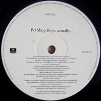 Pet Shop Boys : Actually (LP, Album)