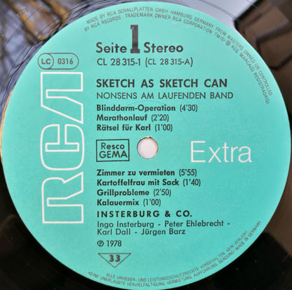 Insterburg & Co : Sketch As Sketch Can · Nonsens Am Laufenden Band (2xLP, Album, Gat)