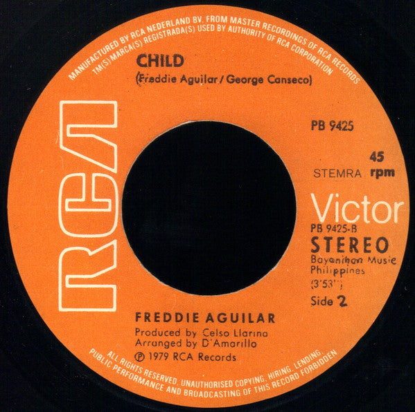 Freddie Aguilar : Anak / Child (7", Single)